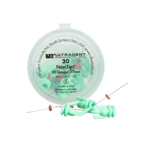 NaviTips 29G, Green (27mm Length), Controlled Apex Delivery
