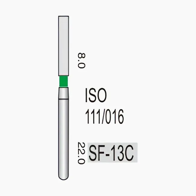 Straight Fissure (Flat End) SF-13C, Coarse Grit, 111/017
