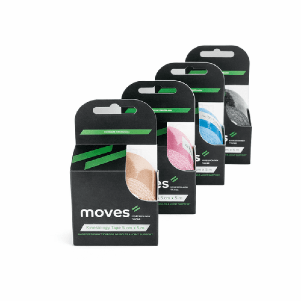 لاصق رياضي MoVeS Kinesiology Tape لدعم العضلات والمفاصل
