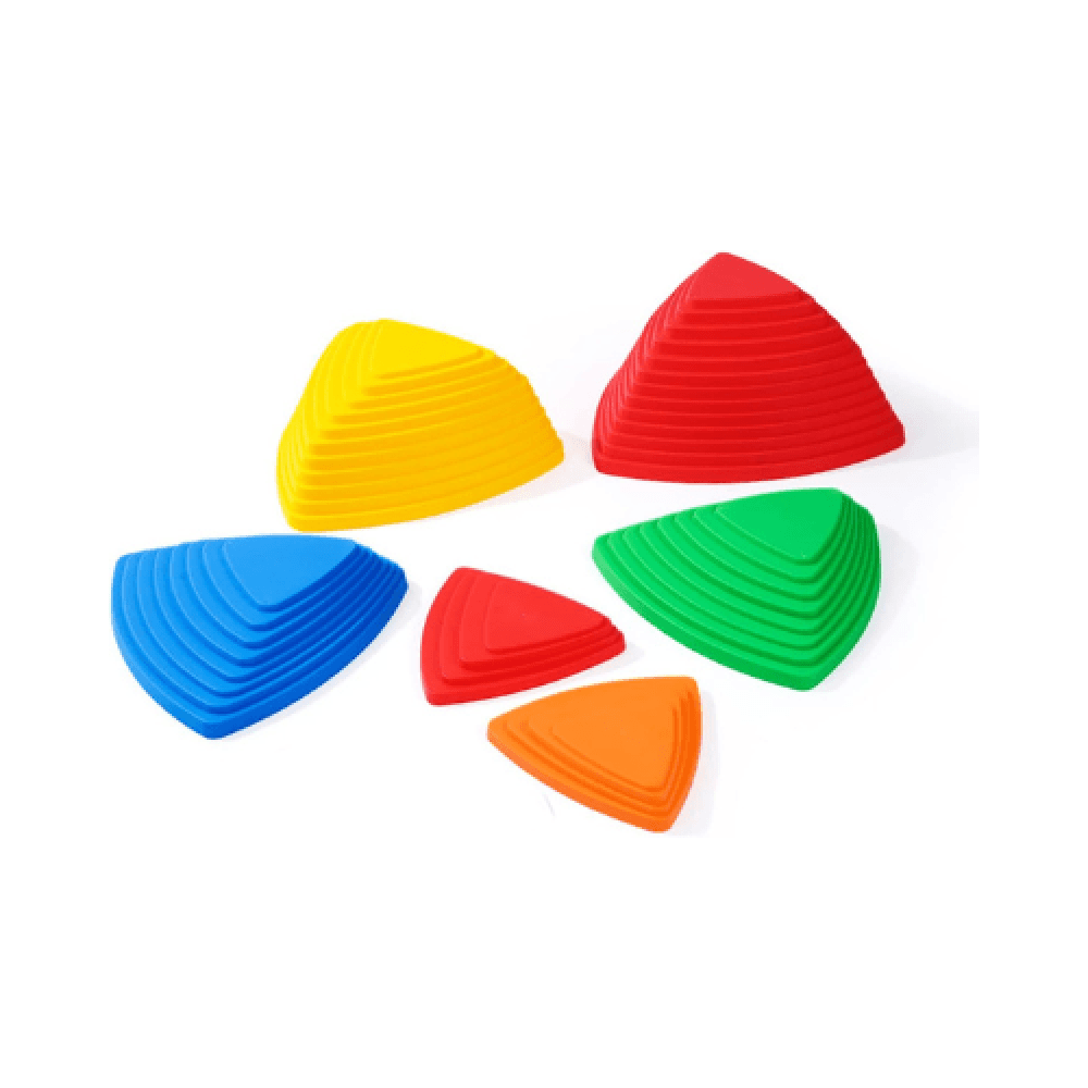 Plastic Balance Stepping Stones, Set of 5