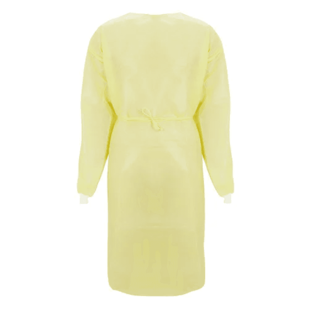 Isolation Gown, Yellow, 10 Pieces