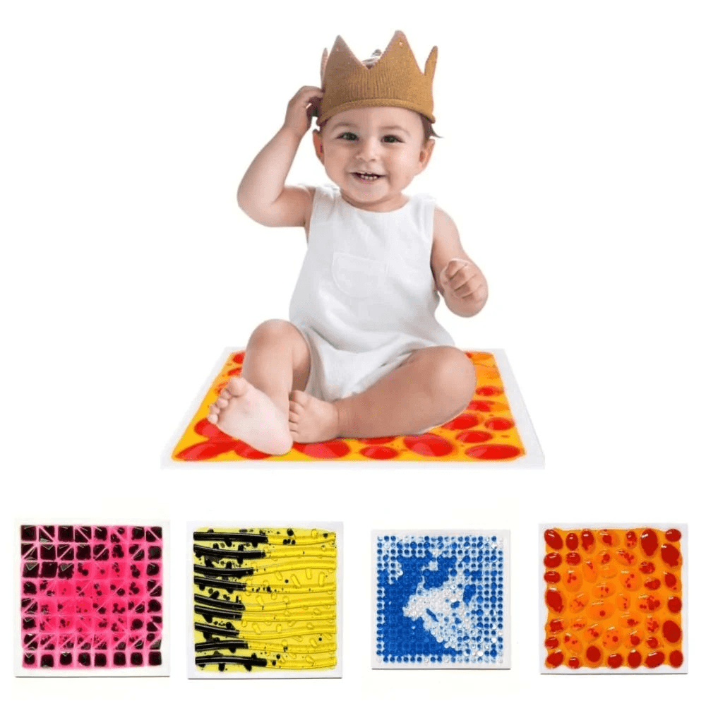 Sensory Liquid Floor Tiles, Kids, 30×30cm, Pack of 4