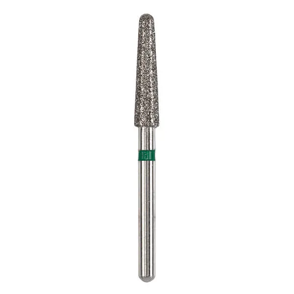 Diamond Bur, FG 018, Coarse, Long Cone Round End ISO #198