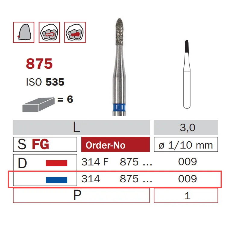 سنبلة ألماسية، FG 009، متوسطة، طوربيد ISO #535
