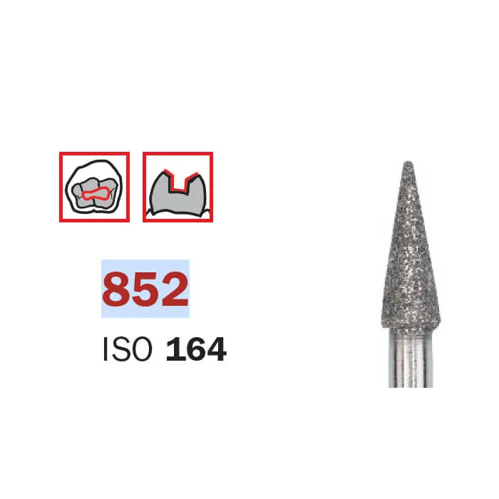 سنبلة ألماسية، FG 012، ناعم جداً، مخروطي ISO #160