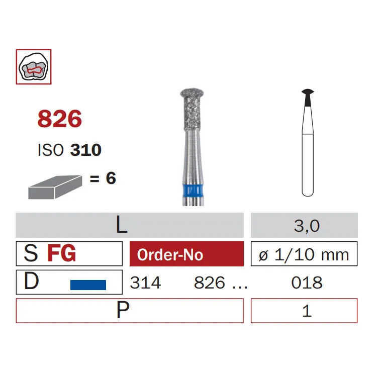 سنبلة ألماسية، FG 018، متوسطة، عدسية ISO #304