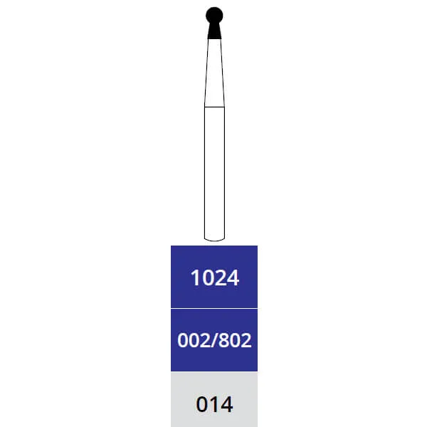 Diamond Bur, Round with Collar, Coarse, FG 014