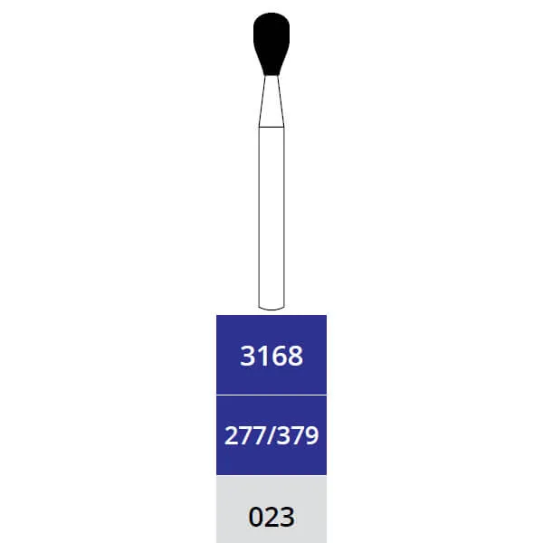 Diamond Burs, Pear, Fine, FG 023