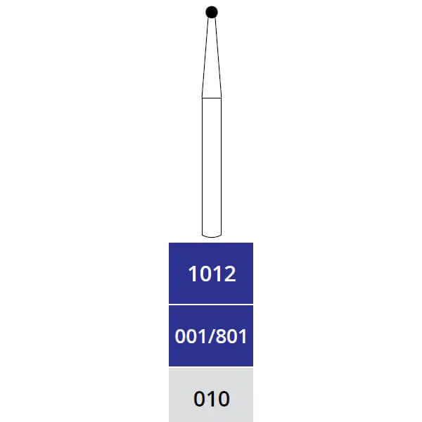 Diamond Burs, Round, Medium, FG 010