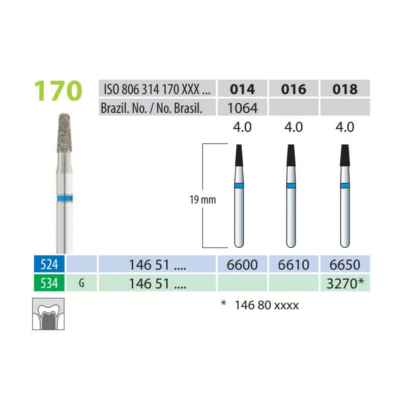 سنابل ألماسية، مخروط مقطوع، FG 170-016، متوسطة