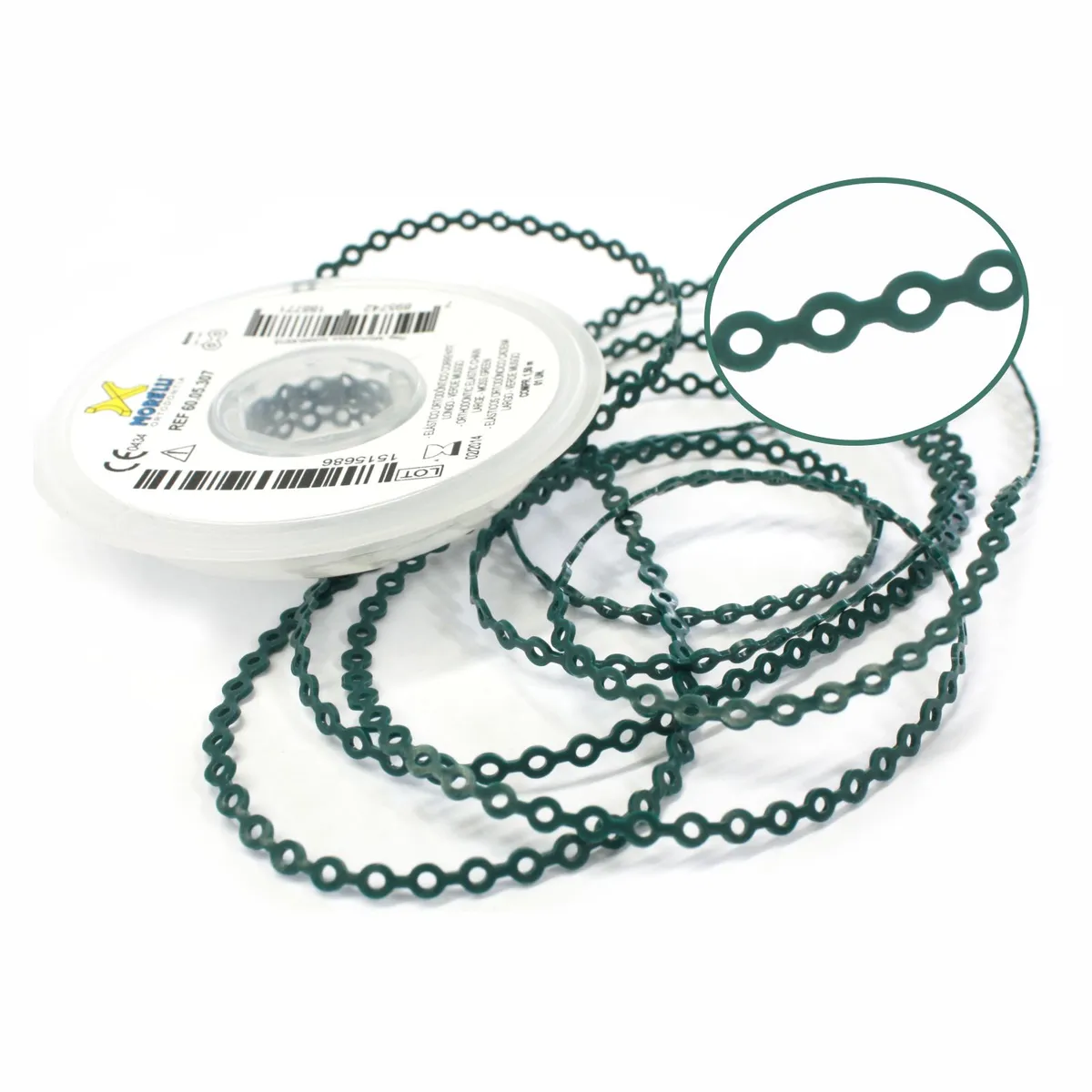 Elastic Chain Long, Moss Green