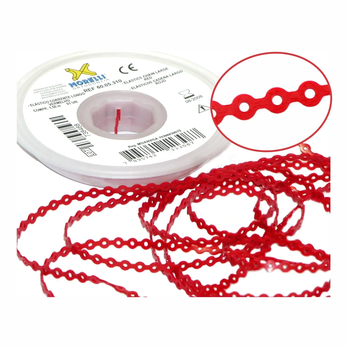 Elastic Chain Long, Red