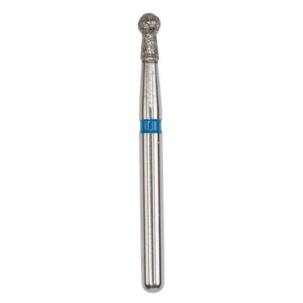 Diamond Bur, FG 018, Medium, Round with Neck ISO #002