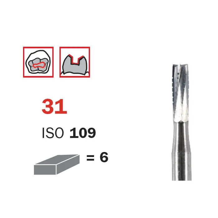 Surgical Carbide Bur, FG 010, X-Long, Cylinder ISO #109