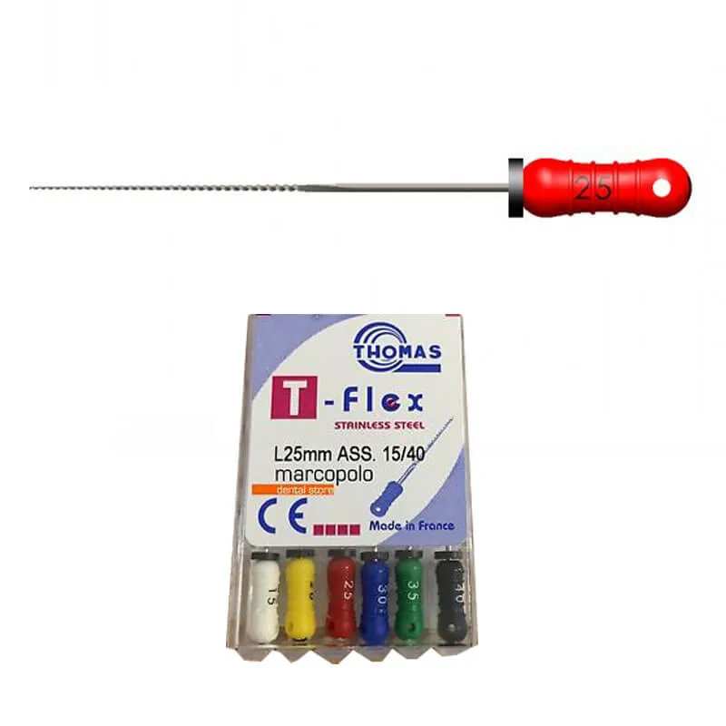 Thomas K-File T-Flex 25mm #25 Stainless Steel