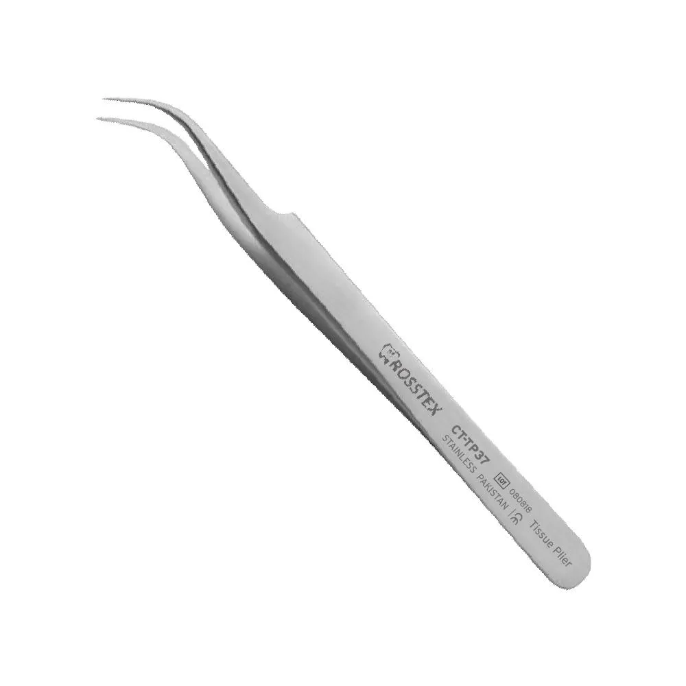 Tissue Plier Curved/Plain, 11.5 cm