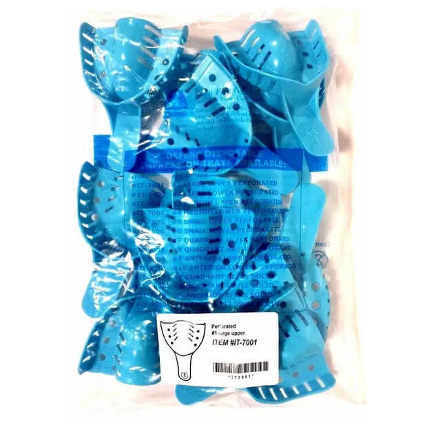 Tray Disposable Impression, Large, PK/6 Pairs