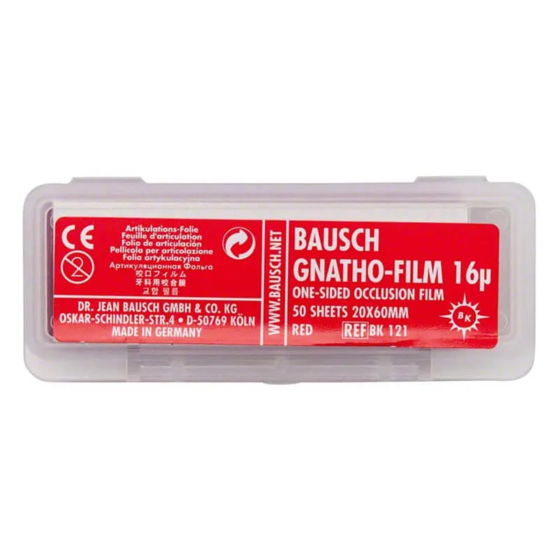 Gnatho-Film، أحمر، عرض (20x60mm)، 16µm جانب واحد، 50 شريحة