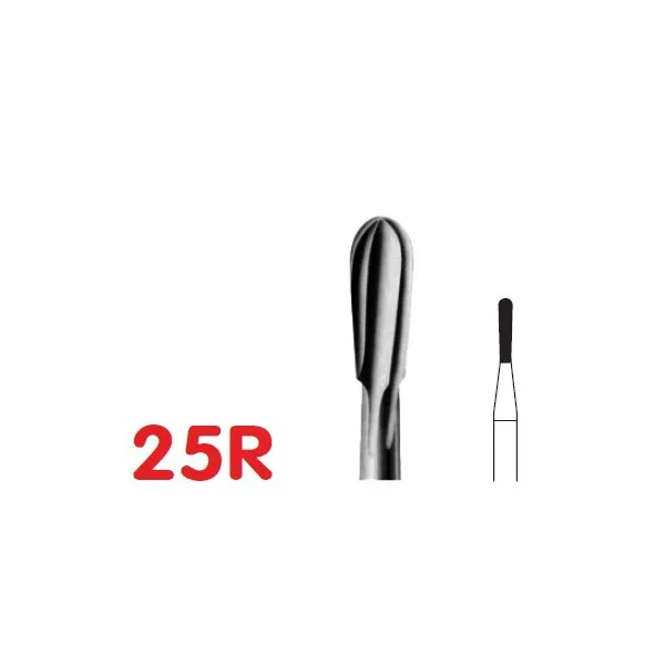 سنابل كربيد طويلة على شكل كمثرى للأسنان FG25R، FG-014
