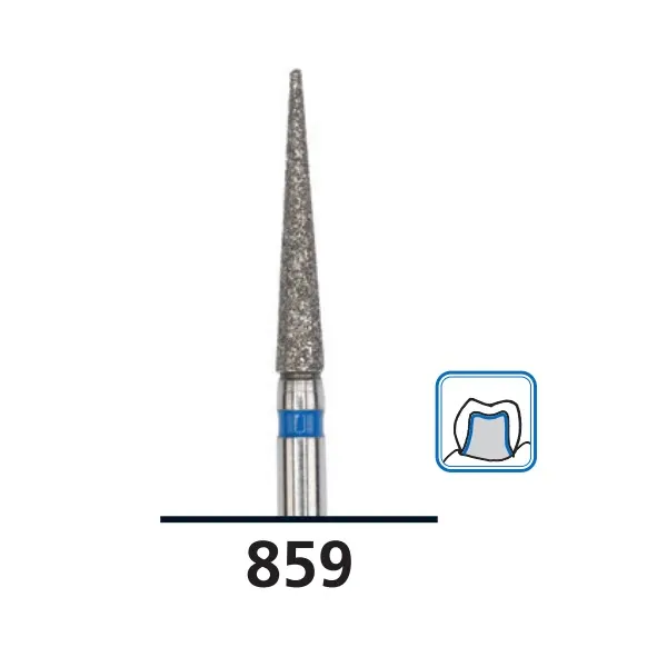 Needle Long Diamond Burs C859, Super Fine Grit, FG-014