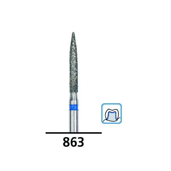 سنابل ألماسية مخروطية ذات نهاية مستديرة F850، حبيبات ناعمة، FG-016
