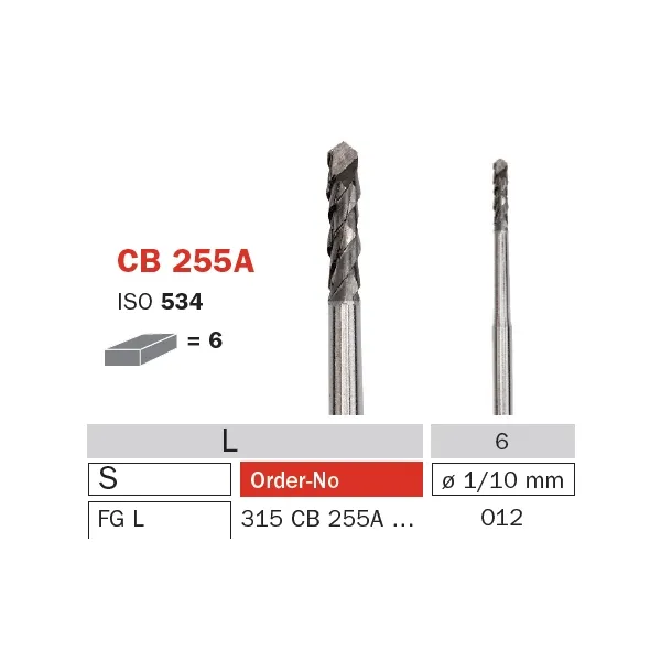 Surgical Carbide Bur, FG 012, Bone Drill ISO #534