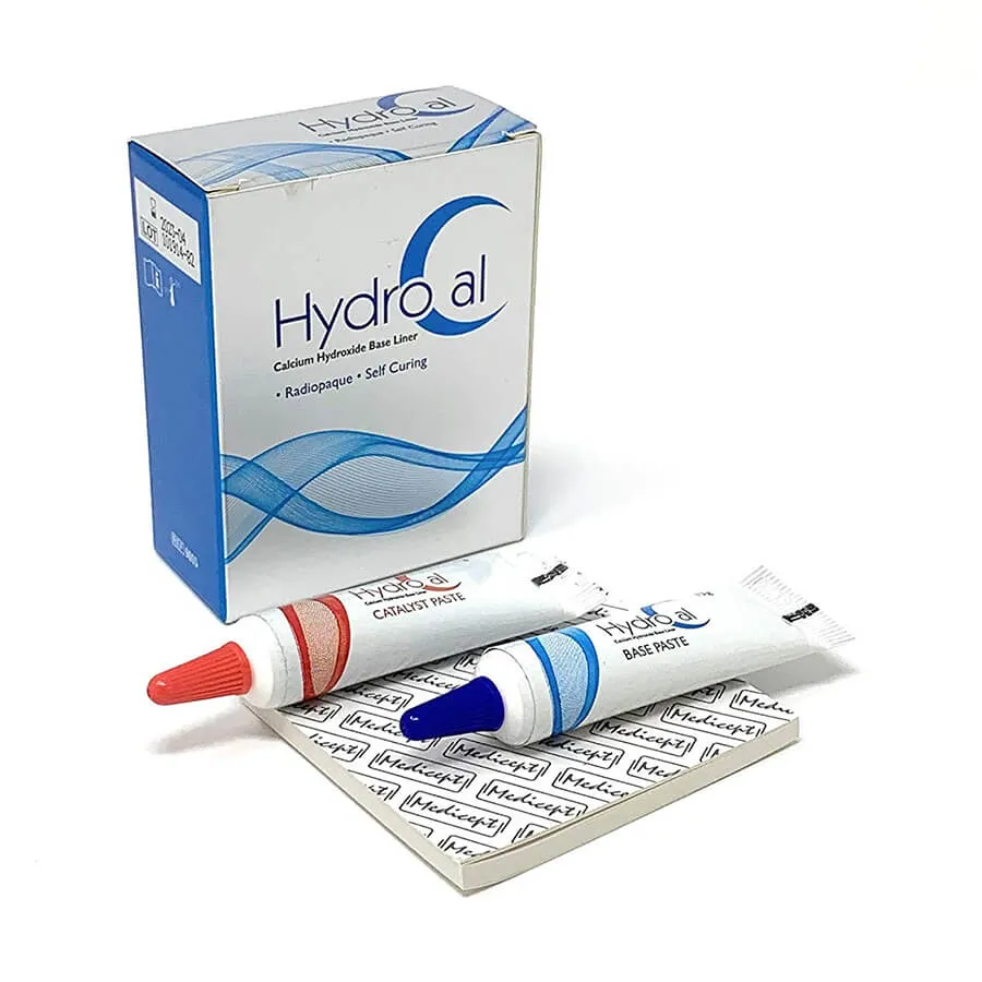 Hydrocal، معجون هيدروكسيد الكالسيوم لتغطية اللب وبطانة التجاويف