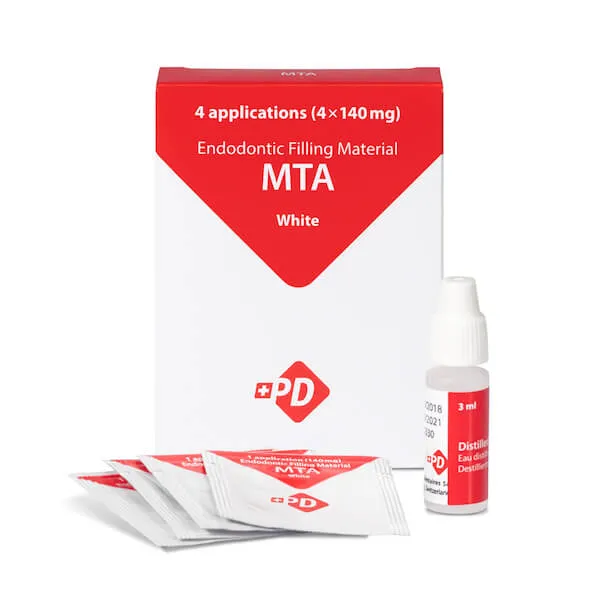 PD MTA White، حشو وإصلاح متوافق حيوياً (مسحوق وسائل)