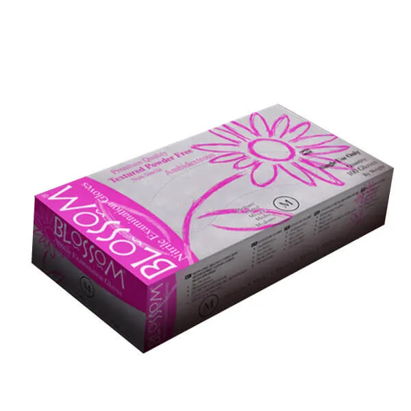 Powder Free Nitrile Exam Gloves, Small (Pink), PK/100