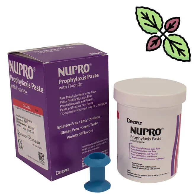 معجون NUPRO Prophy مع فلورايد، خشونة خشنة، بنكهة النعناع، جرة 340g