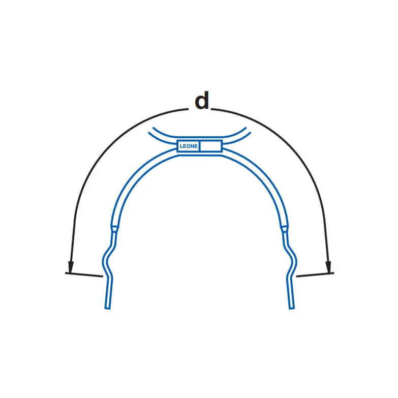 Extraoral Facebows With Loops, Short Bow, Size 2
