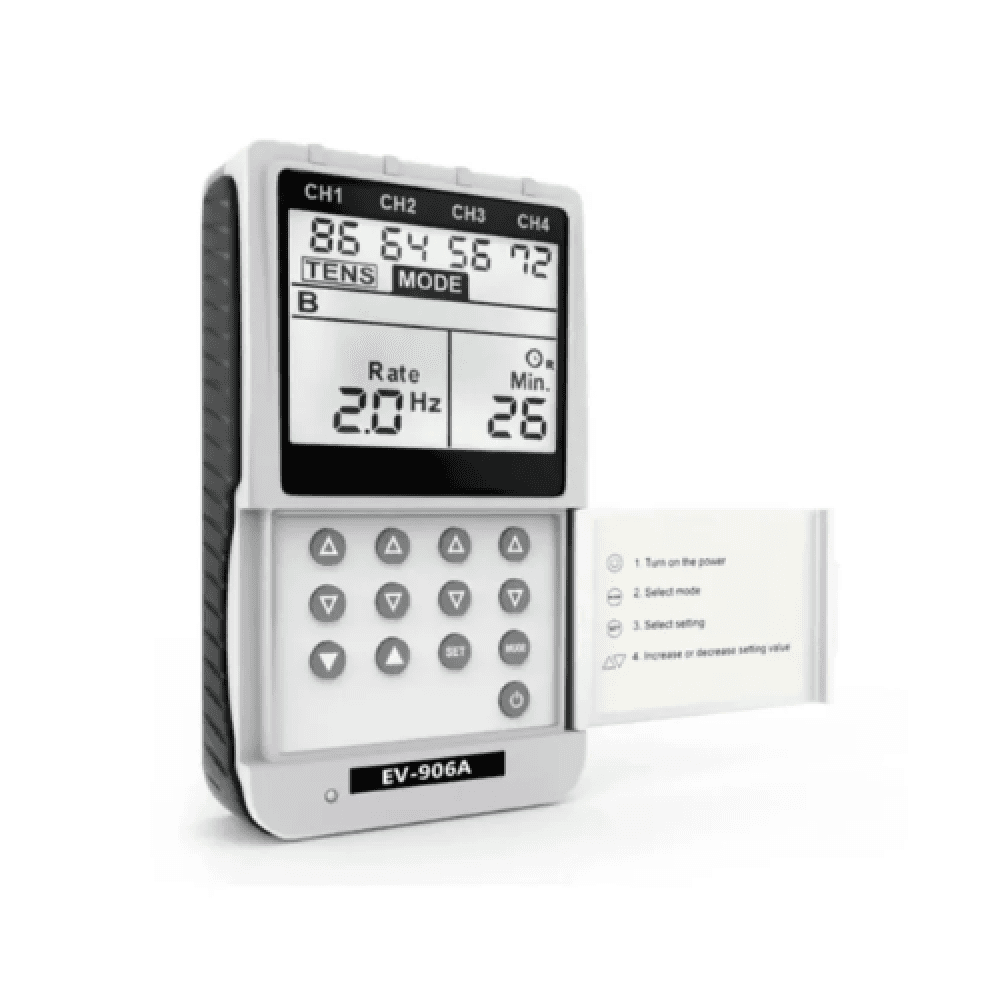 Portable TENS Unit EV-906, 4 Channels