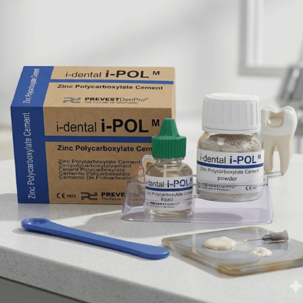 إسمنت I-PoL بولي كربوكسيلات الزنك I-PoL zinc polycarboxylate cements 50g Powder, 25ml Liquid