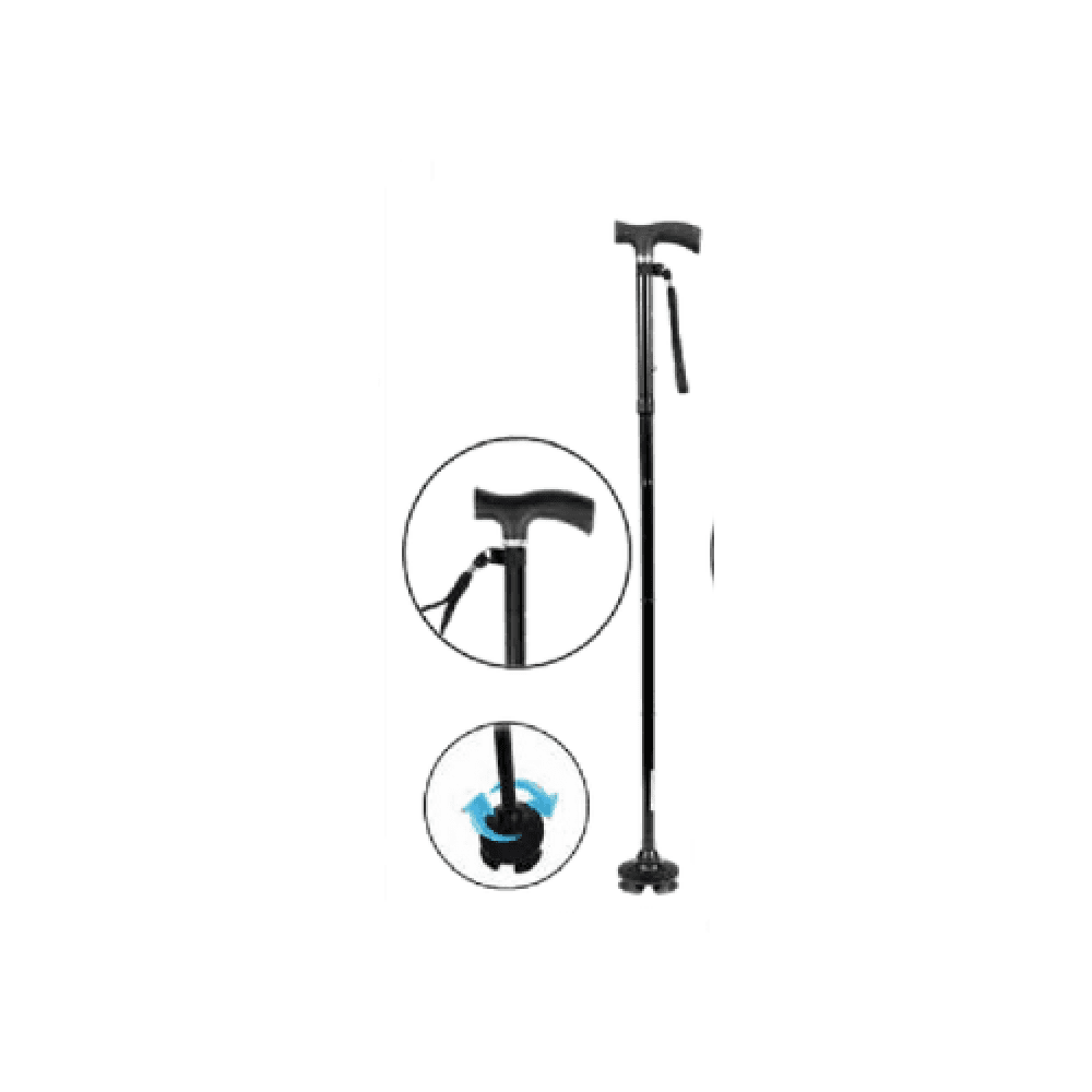 عكاز قابل للطي مع قاعدة سحرية GT2301
