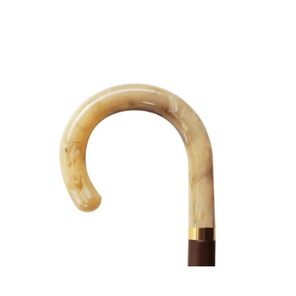 Wooden Walking Cane, Curved Handle, EA613