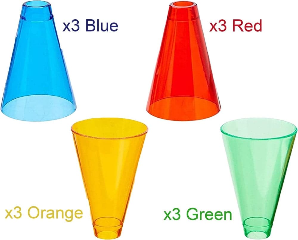 Stacking Cones, With Base, Colored