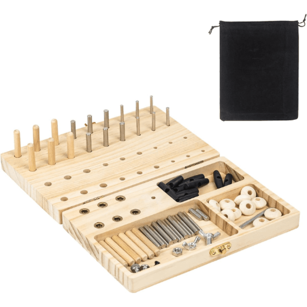 Wooden Finger Exercise Pegboard, 43 Holes