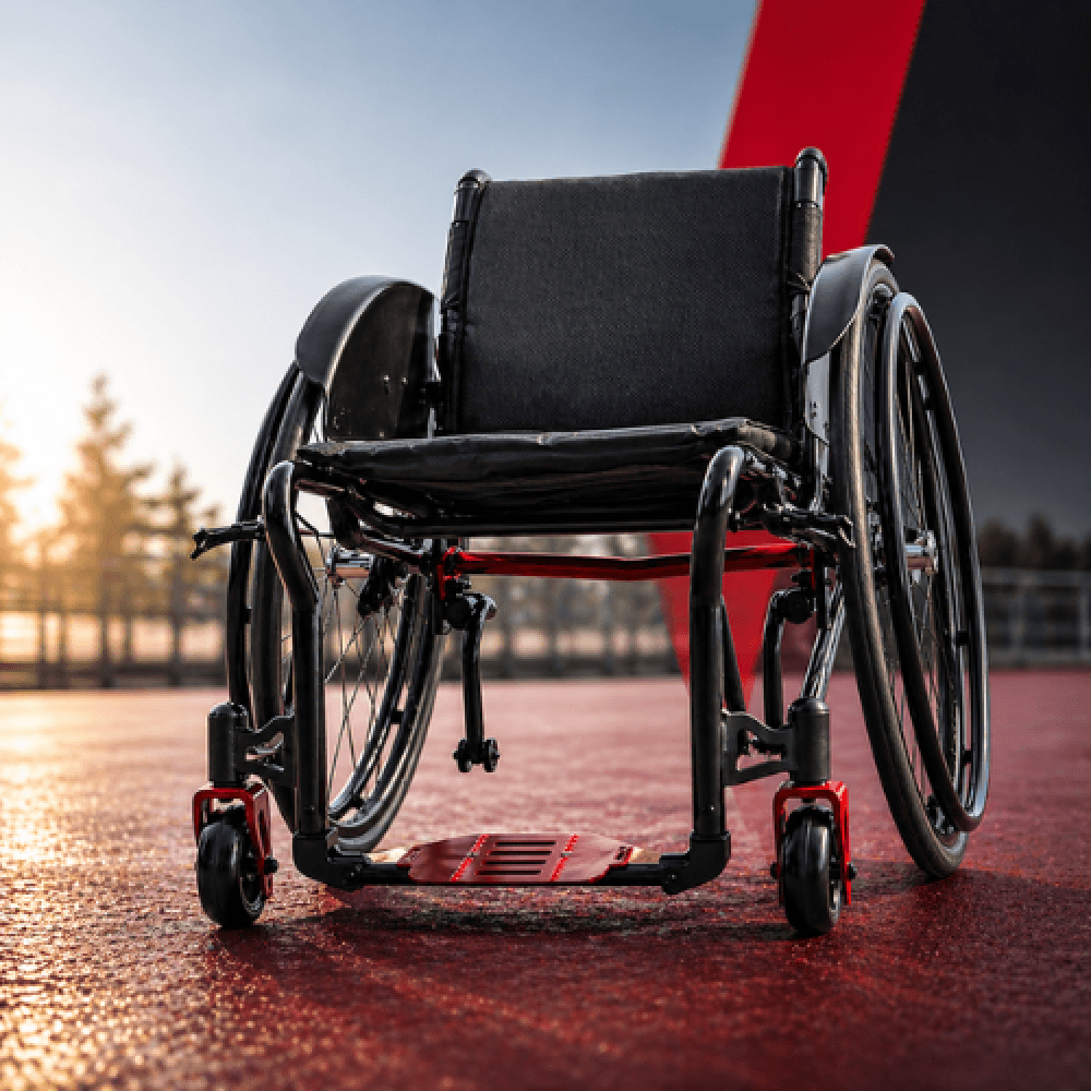 Sports Lightweight Folding Aluminum Wheelchair, Active