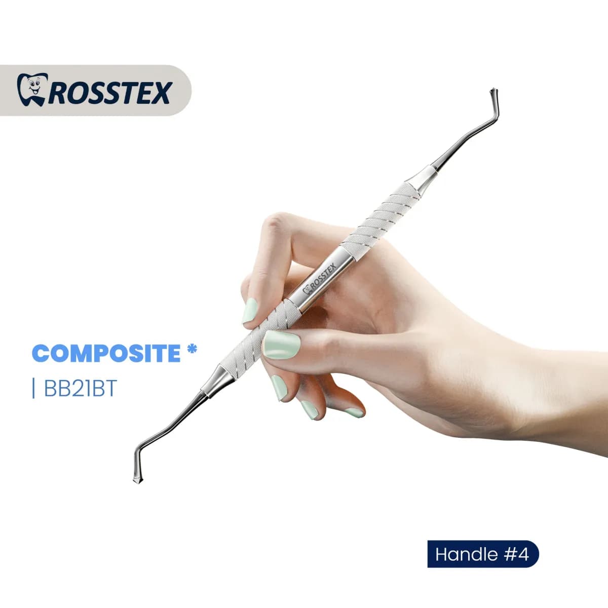 Composite Instrument BB21, Titanium Nitride Coated, Hollow Handle No. 4