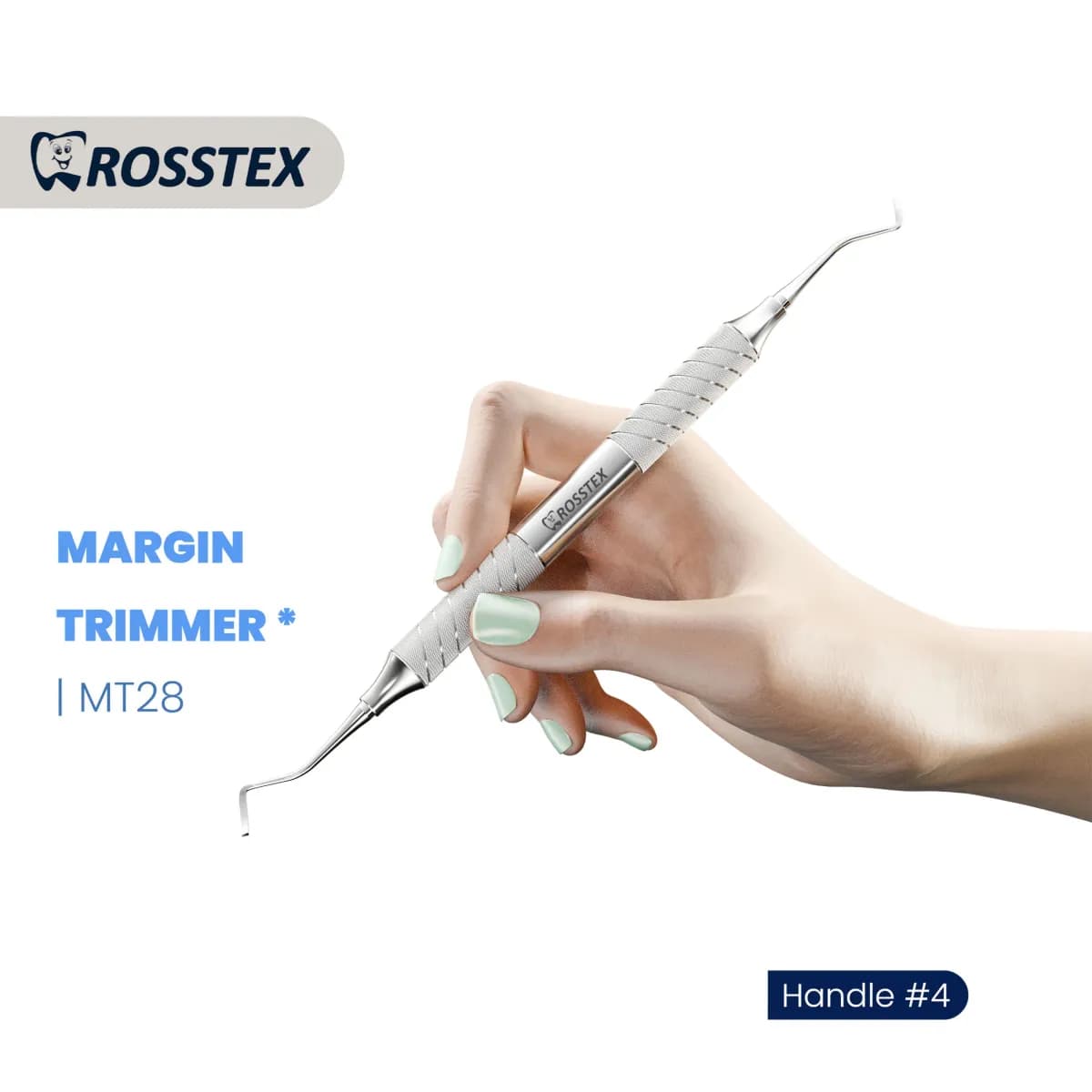 Dental Margin Trimmer 28, Distal, Handle No. 4