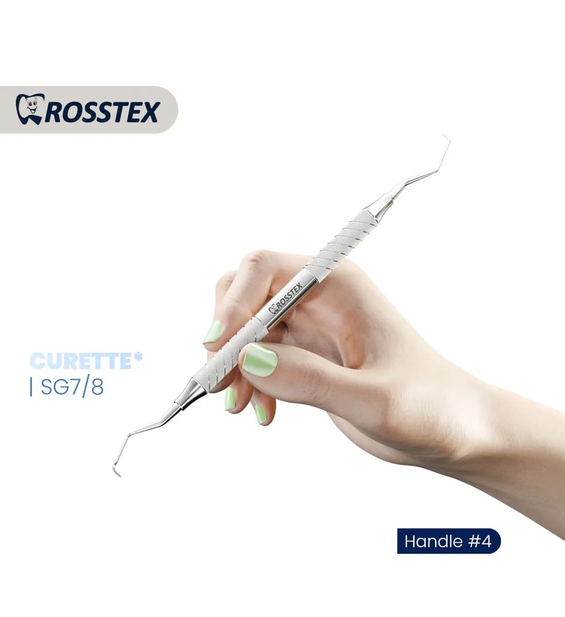 Dental Curette Gracey Standard 7/8, Handle No. 4