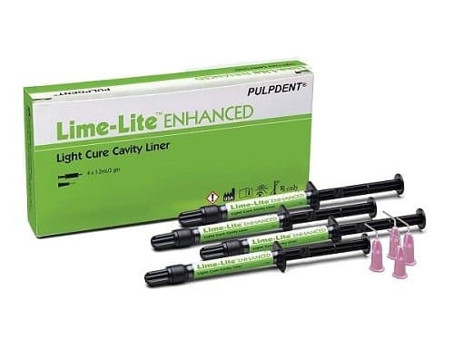 Lime-Lite Enhanced بطانة تجويف، ضوئي التصلب، LLE، 1.5 مل/2 جم، عبوة 4 قطعة