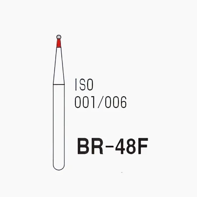 كرة مستديرة نهاية BR-48F، خشونة ناعمة، 001/006