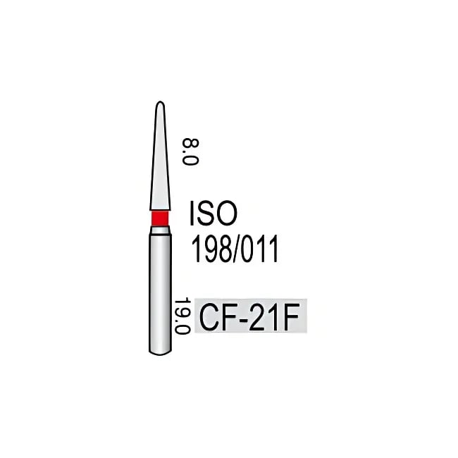 مخروطي مدبب كحت لثوي CF-21F، حبيبات ناعمة، 298/014