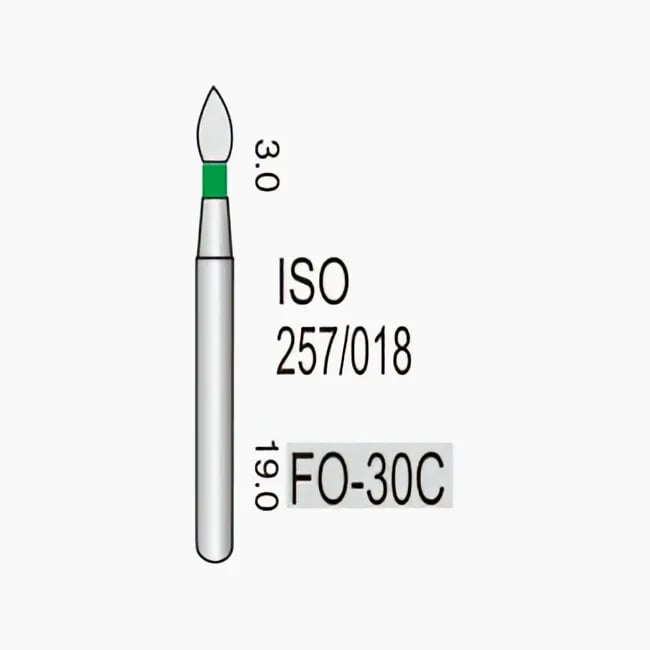 نهاية كرة أوغيفال FO-30C، خشونة خشنة، 257/017