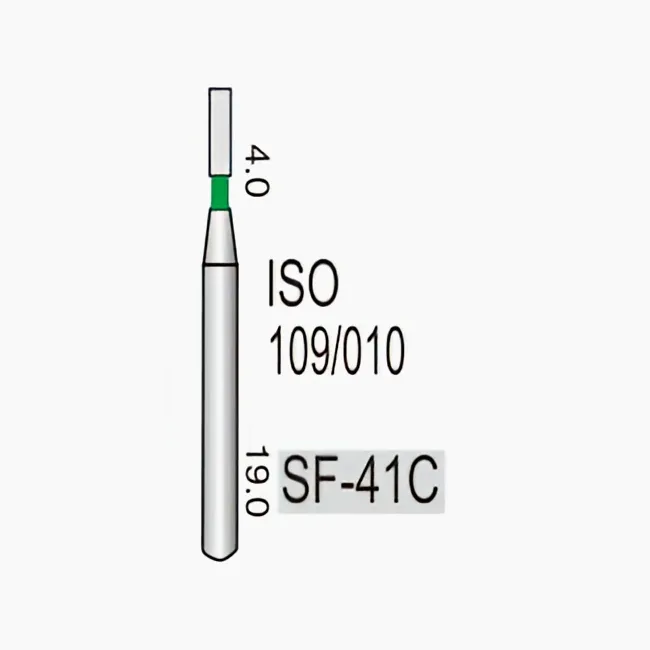 Straight Fissure (Flat End) SF-41C, Coarse Grit, 109/012