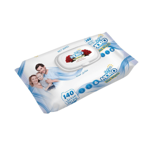 Wet Wipes, Rose Scent, 140 Wipes