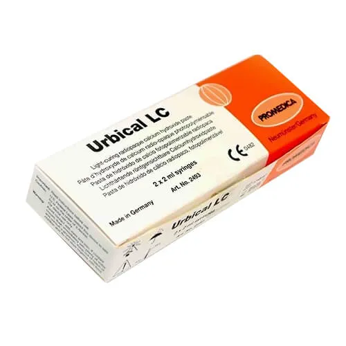 Urbical LC، معجون هيدروكسيد الكالسيوم معتم للأشعة يُعالج بالضوء