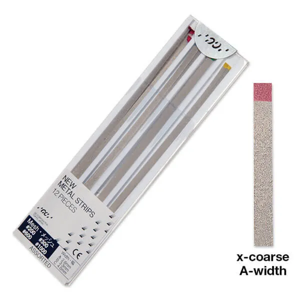 GC METAL STRIPS, Red (Rough Preparation), #200, PK/12