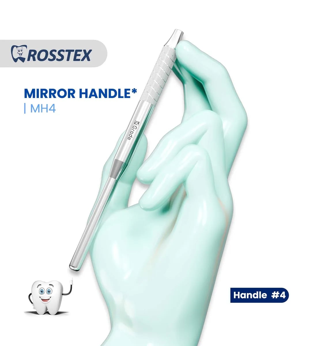 Dental Mirror Handle, Simple Stem, No. 4